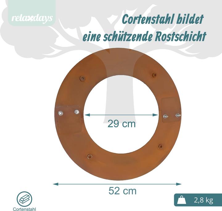 Actual product image Relaxdays tree rim (50 cm)