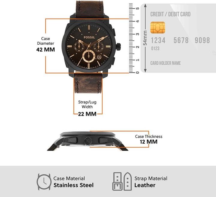 Actual product image Fossil Machine (Chronograph, 42 mm)