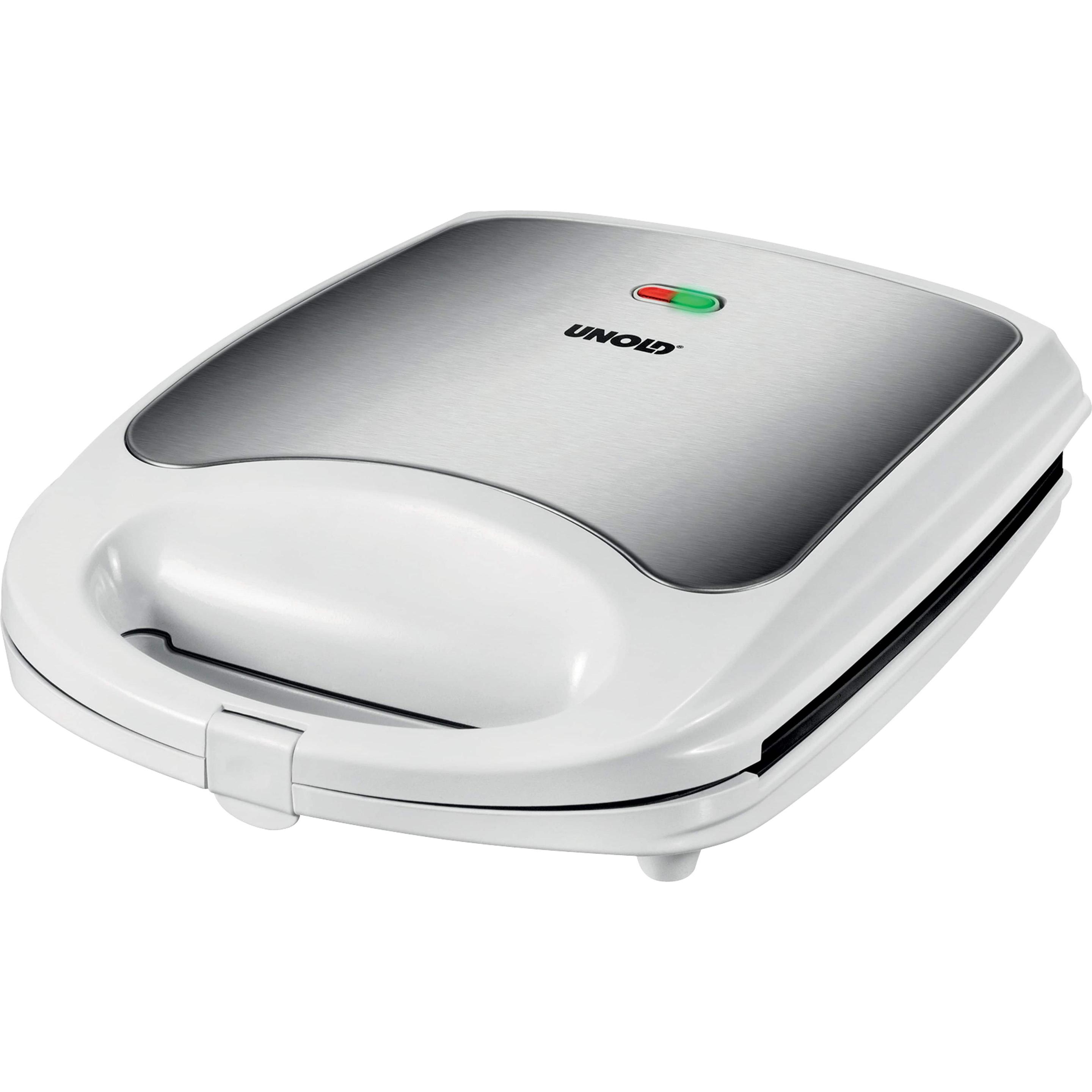 Unold Sandwich-Toaster Quadro, Toaster, Silber, Weiss