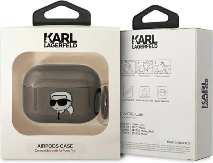Produktbild Karl Lagerfeld KLAPHNIKTCK AirPods Pro cover black/black Karl's Head