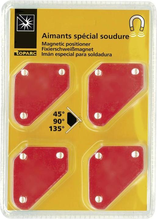 Actual product image Toparc 044180 Magnetic welding bracket, 4 pieces