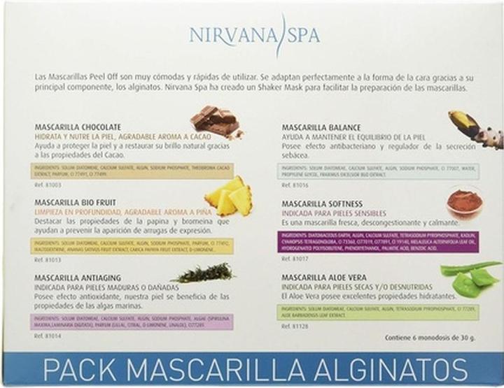 Immagine prodotto Nirvana Spa Confezione Alginati Maschera Peel Off 6 Monod Neutro Standard