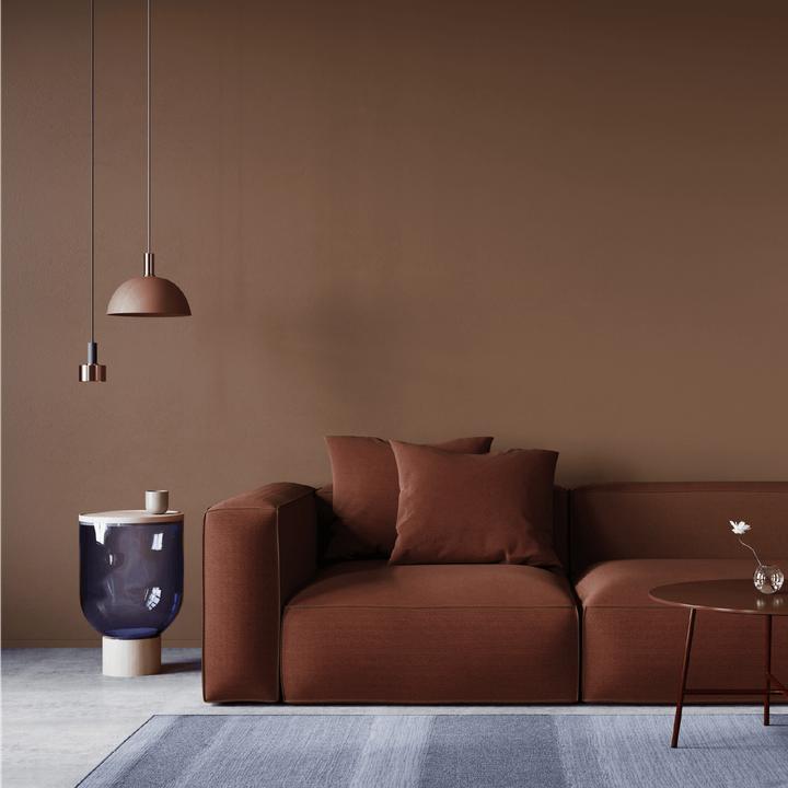 Actual product image Craft Colors 5L hochwertige Wandfarbe edelmatt – Kreidefarbe No. 835 Cappucino Braun (Cappucino Brown No. 835, 5 l)