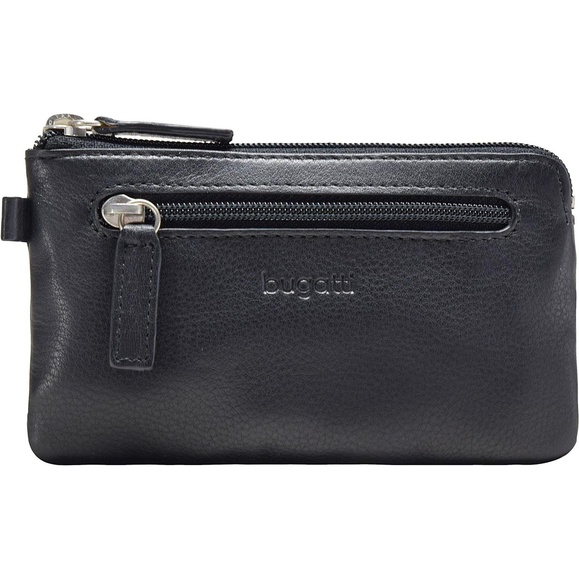 Bugatti, Herren, Portemonnaie, Sempre Schlüsseletui Leder 11 cm, Schwarz