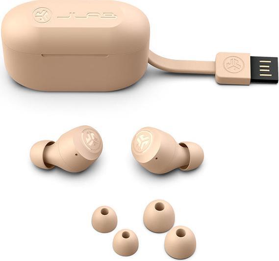 Produktbild JLab Audio JLab Go Air Tones Pantone 474 C In-Ear True Wireless Kopfhörer 32h Stunden Spielzeit, Integriertes M (32 h, Kabellos)