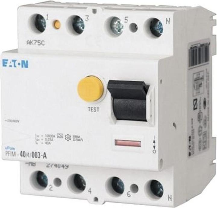 Actual product image Eaton RCCB 63A 30mA 4P Type A