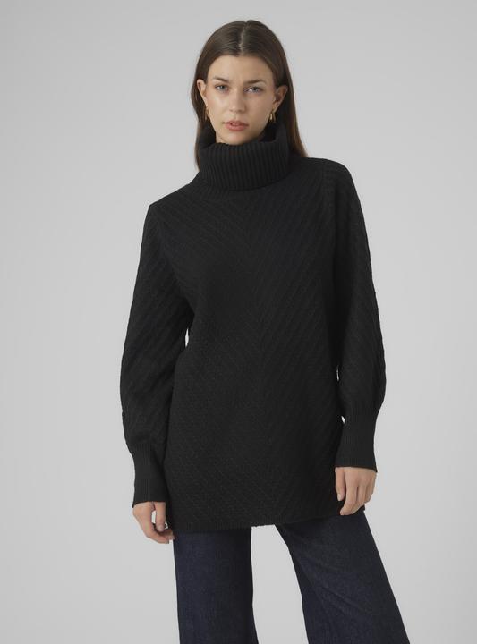 Produktbild Vero Moda VMANJASTINNA LONG COWL PULLOVER GA EXC Strickpullover (XS)