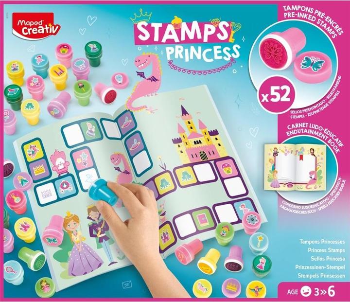 Maped Creativ Kolorowe Stempelki Świat Księżniczek