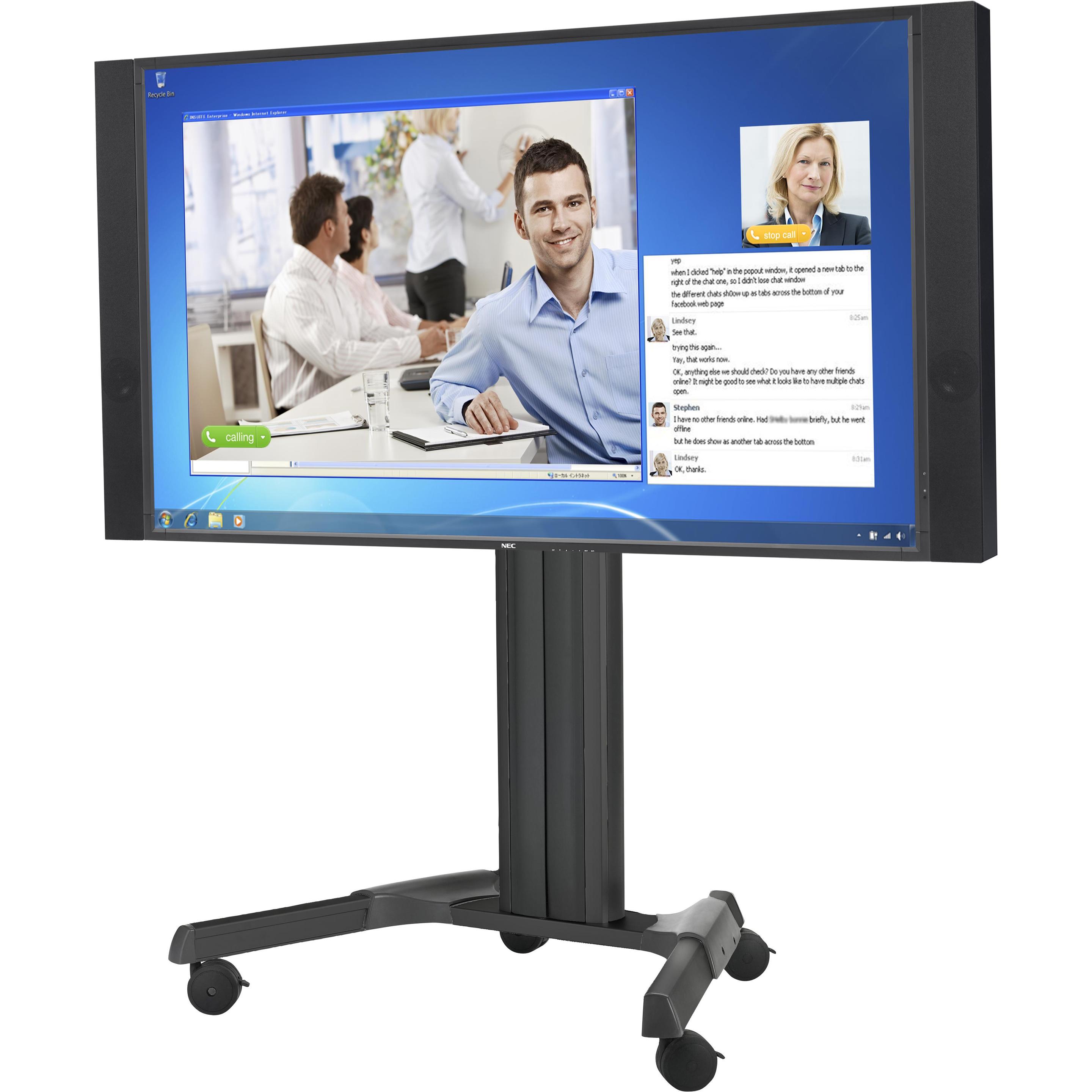 Thumbnail - NEC PDMHM-L, Mobile Single Trolley (E425, 86", 90.70 kg), TV Ständer, Schwarz