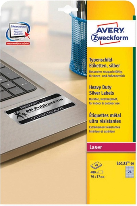 Produktbild Avery Typenschild