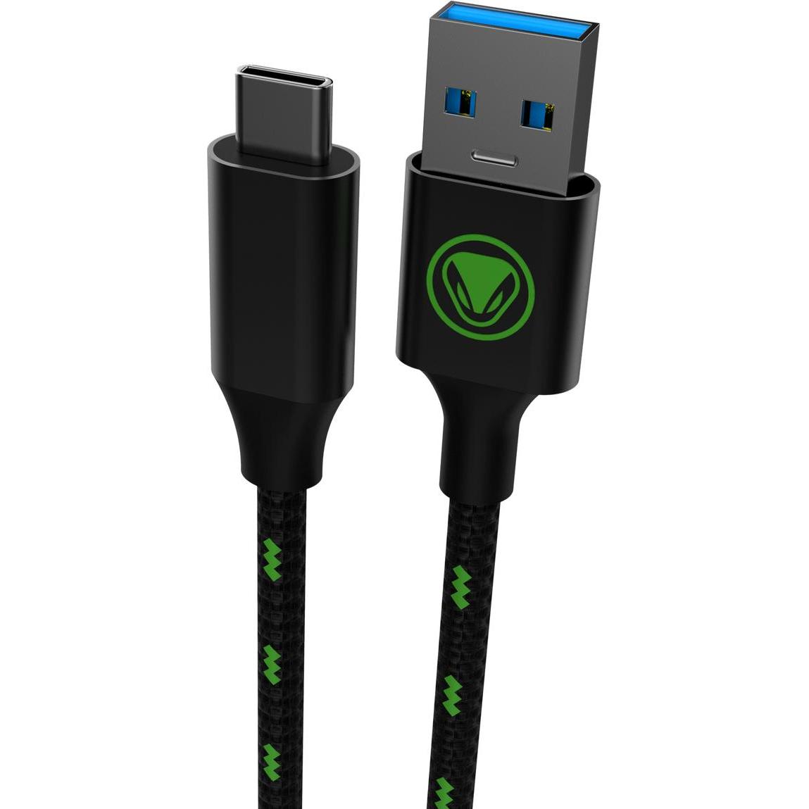 Snakebyte XB Ladekabel USB 3.2 Charge & Data Cable X, Gaming Controller Zubehör, Grün, Schwarz