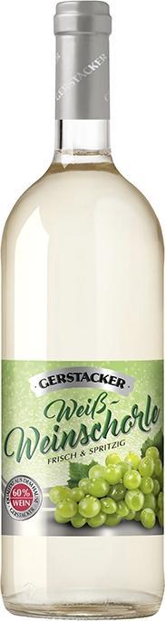 Produktbild Gerstacker Weinschorle Weiss von 6% Vol. 1l