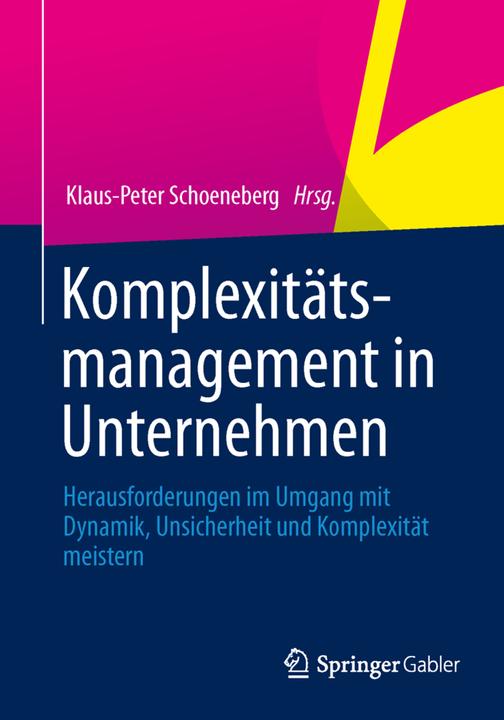 Produktbild Komplexitätsmanagement in Unternehmen (Deutsch, Klaus-Peter Schoeneberg, 2014)