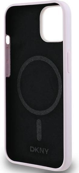 Actual product image DKNY DKHMP14SSMCHLP iPhone 14 / 15 / 13 6.1" różowy/pink hardcase Liquid Silicone Small Metal Logo M (Apple iPhone 13, Apple iPhone 14, Apple iPhone 15)