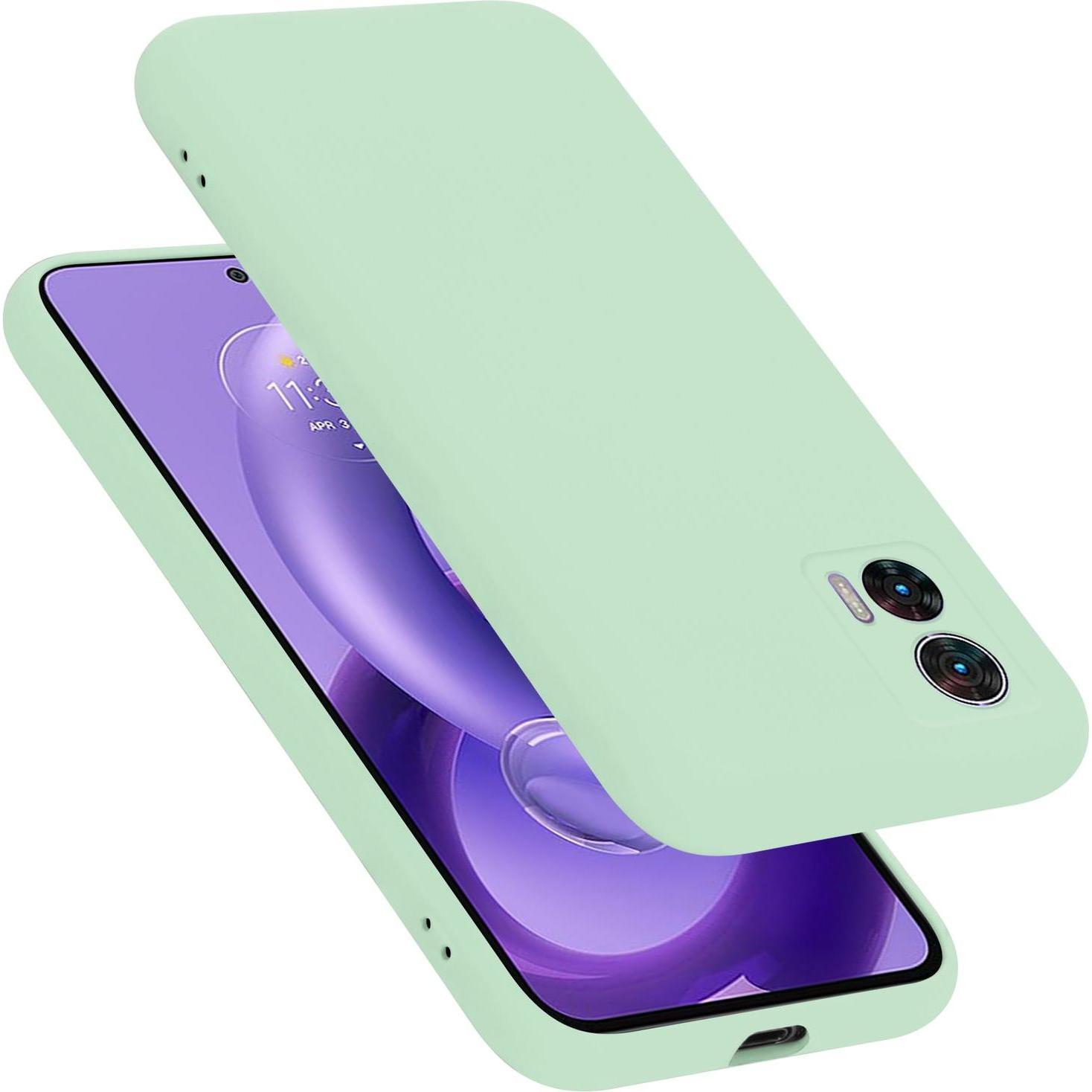 Cadorabo TPU Hülle für Motorola EDGE 30 NEO Liquid (Motorola Edge 30 Neo), Smartphone Hülle, Grün