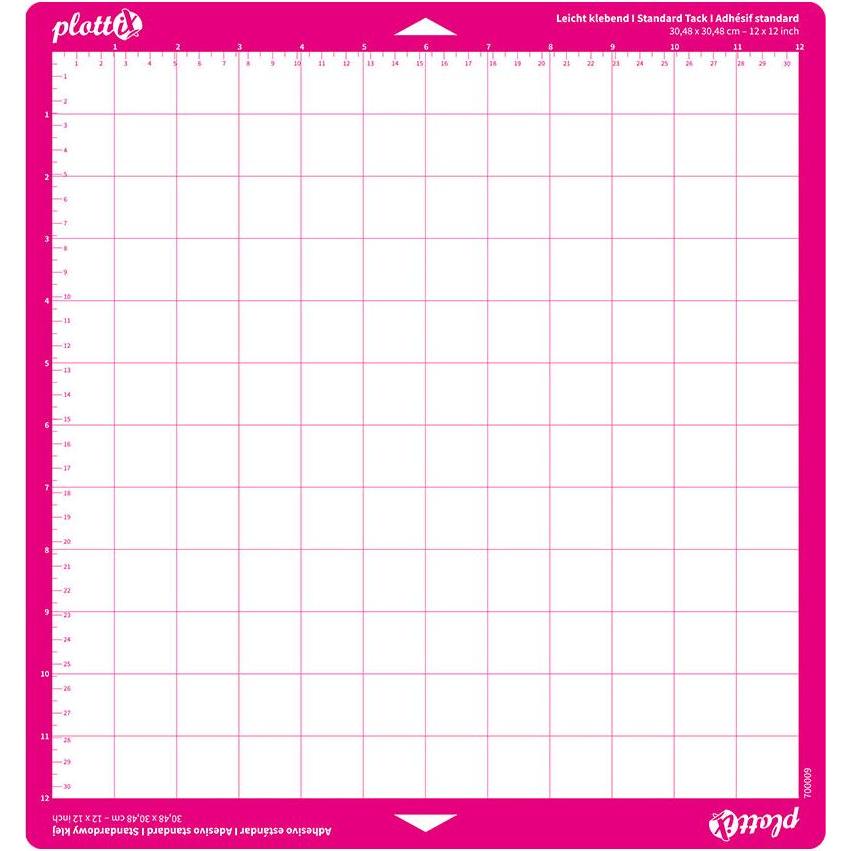 PlottiX, Accessori plotter da taglio, Tappetini da taglio per SILHOUETTE CAMEO - 30,48 x 30,48cm adesivo standard