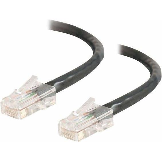 C2G Kabel / 2 m Assem Xover Black CAT5E PVC (CAT5e, 2 m), Netzwerkkabel