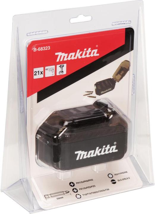 Actual product image Makita B-68323 Swivel tip set "Battery Li-ion" 21 pcs.