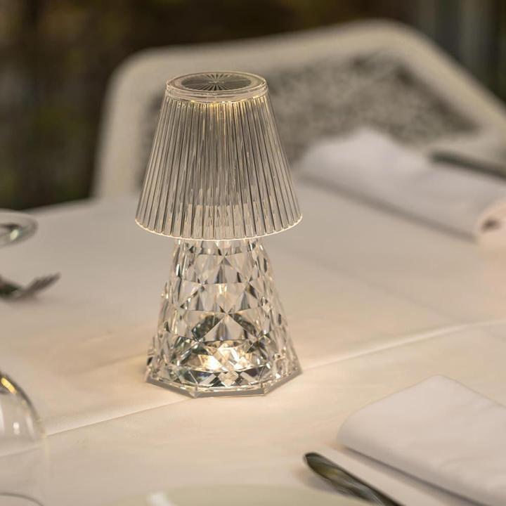 Actual product image Newgarden LOLA 20 LUX LED table lamp with touch sensor 20cm + RGB, rechargeable battery indoor & outdoor IP43 (120 lm, IP44)