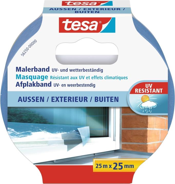 Actual product image tesa Malerkrepp OUTDOOR, Malerband für den Aussenbereich (25 mm)