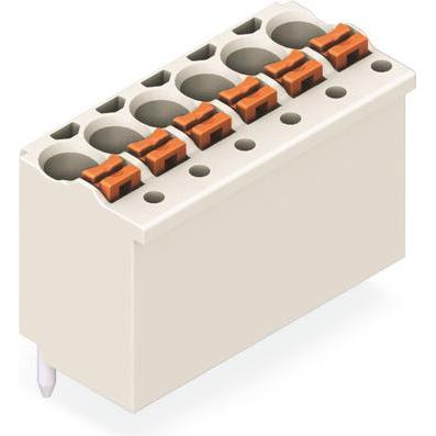 Wago Connettore multipoint femmina THT a 1 filo, Cavo + Spina elettrica, Grigio