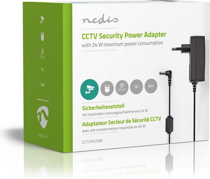 Actual product image Nedis Power supply unit DC V 12V DC 2000mA C (UTP, CAT5, 1.50 m)