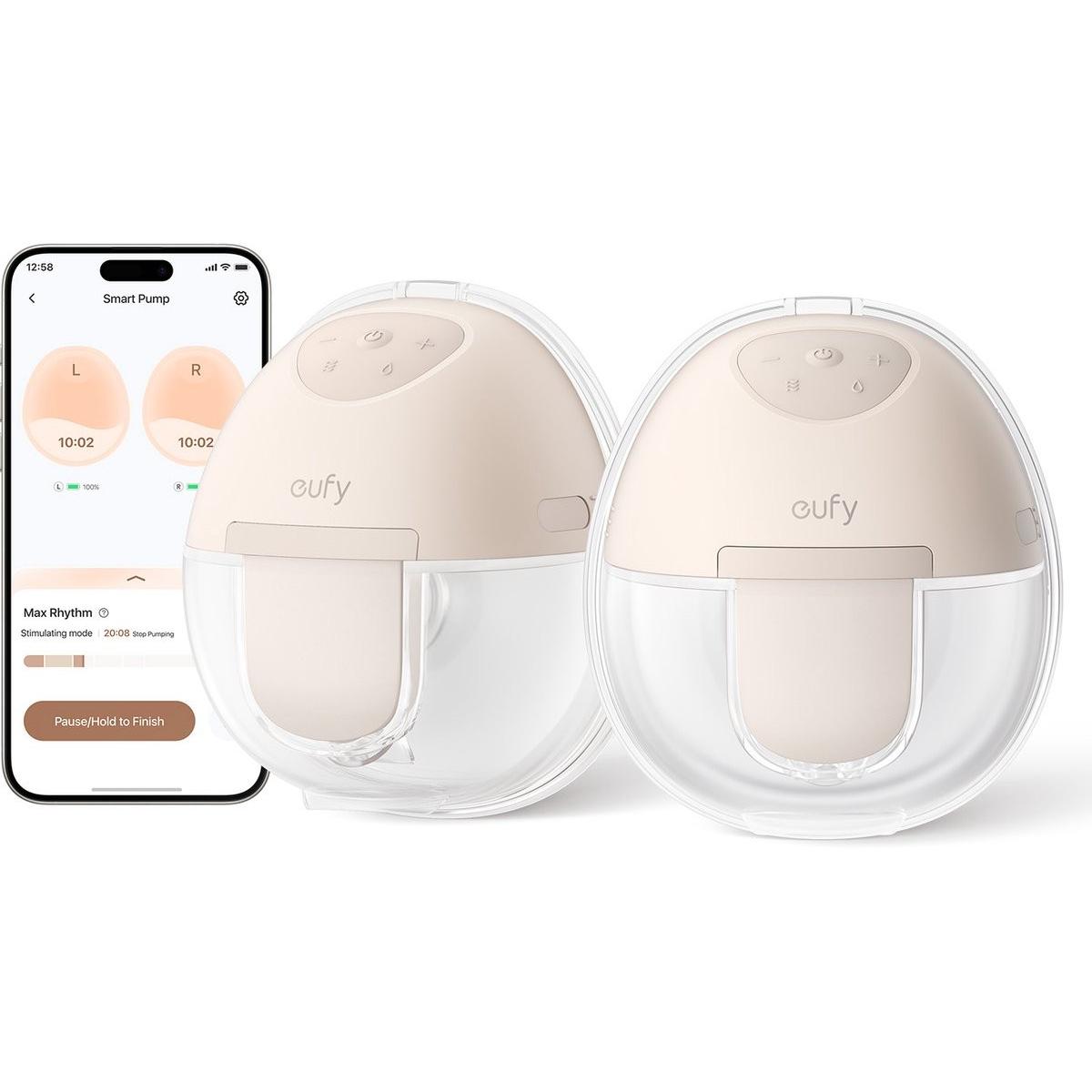 eufy, Tiralatte, Draagbare Borstkolf Breast Pump E10, Handsfree Elektrische Borstkolf met