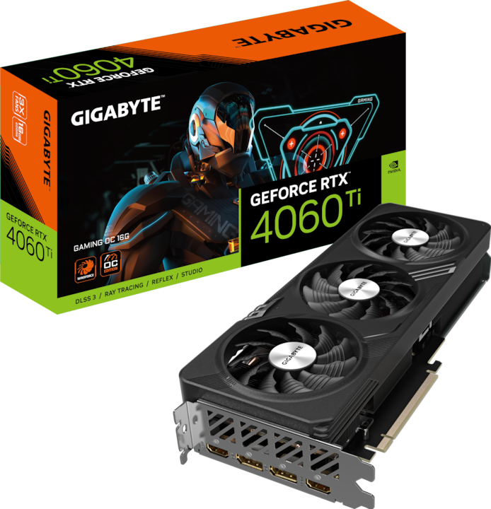 Actual product image Gigabyte RTX 4060 TI 16GB Gaming OC (16 GB)