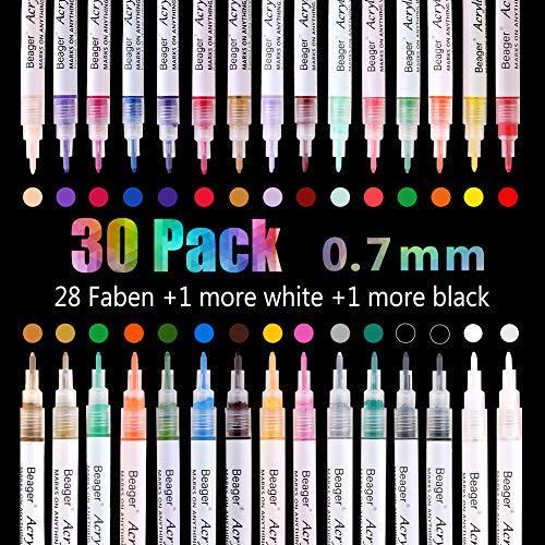 Actual product image Beager Acrylic pencils (Multicoloured, 0.70 mm)