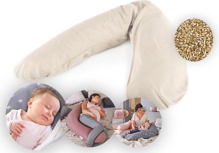 Actual product image Theraline Nursing Pillow "The Original" with Spelt Filling incl. Cover 190 cm (38 cm)