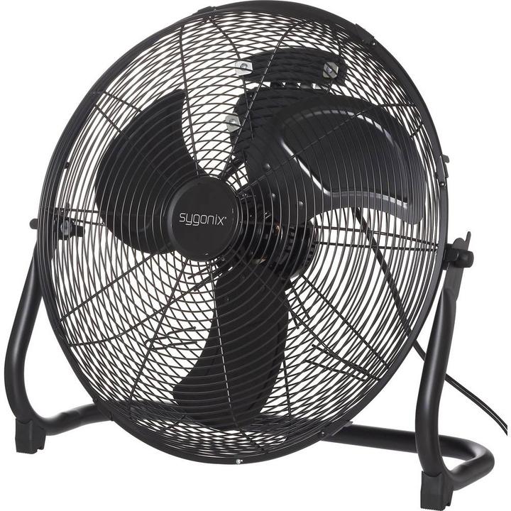 Sygonix Bodenventilator 70 W (Ø x H) 505 mm x 480 mm Schwarz Schwenkbar