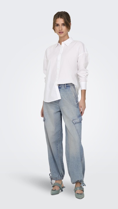 Actual product image Only ONLPERNILLE Hohe Taille Weiter Beinschnitt Jeans Jeans mit weitem Bein (32)