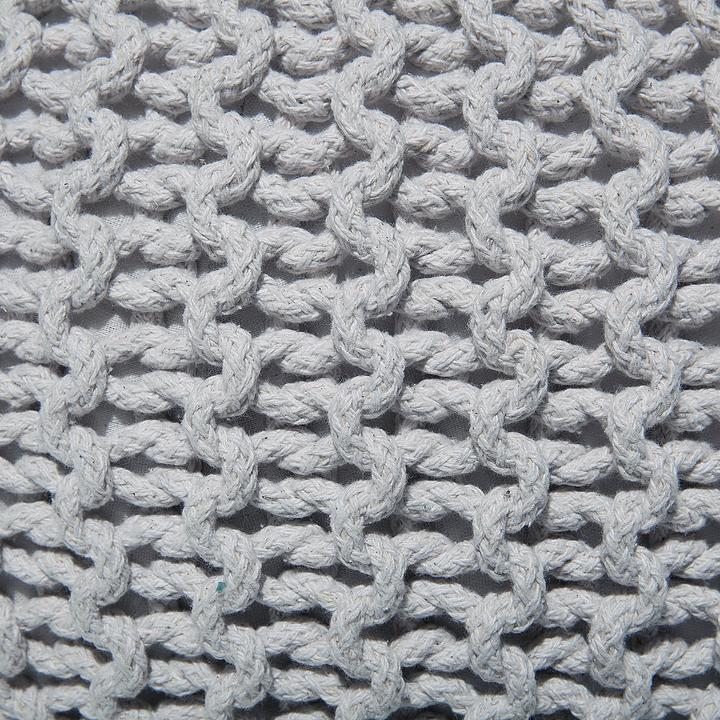 Produktbild Beliani Bilinis Pouf 50 x 35 cm hellgrau CONRAD