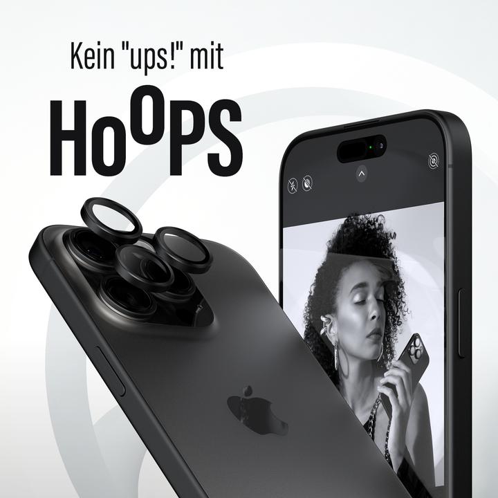 Image du produit PanzerGlass Hoops Camera Lens Protector (1 pièce(s), Apple iPhone 15 Pro Max, Apple iPhone 15 Pro)