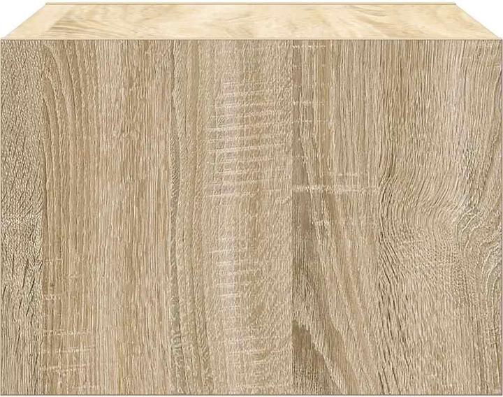 Image du produit vidaXL Tables de chevet murales avec lampes LED 2 unités Chêne Sonoma Armoire