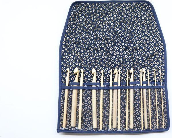Actual product image Seeknit Shirotake crochet hook set 2.00 - 12.00 mm 15cm Blue