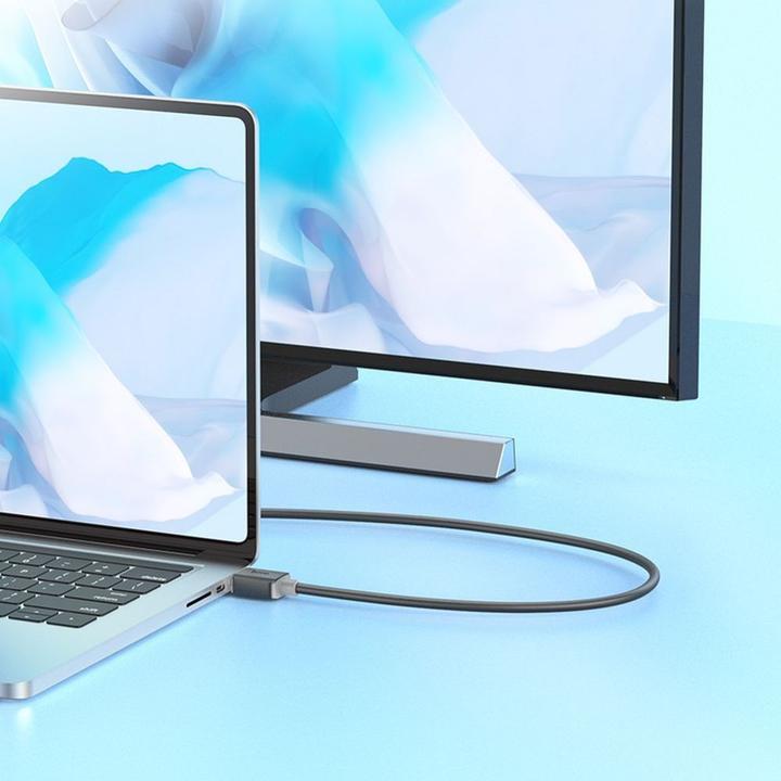 Image du produit Hoco Cable US08 HDTV 2.0 male-to-male 4K HD data cable(L=1M) Black (1 m)