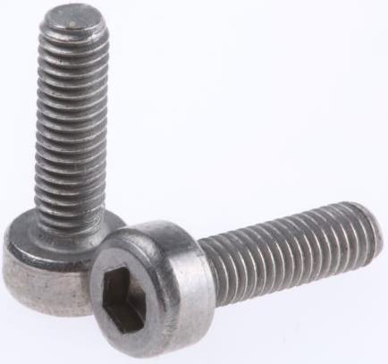 Produktbild RS PRO Zylinderkopfschraube A4 M3 10mm (50 Schrauben pro Stück)