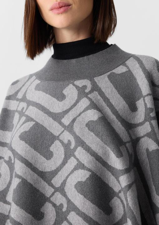 Produktbild Comma Indoor-Poncho Strick-Poncho mit Icon-Muster (One Size)