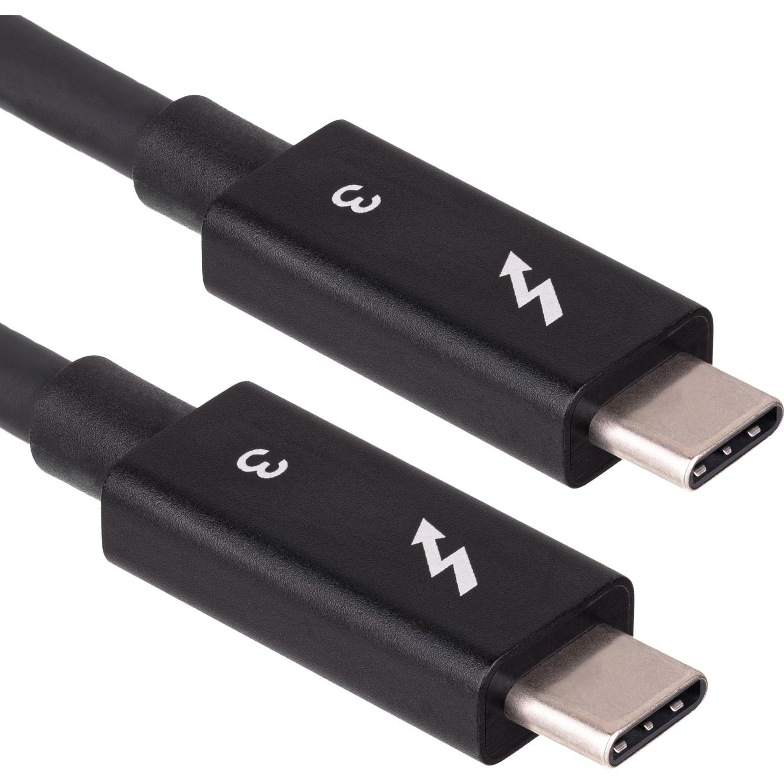 Thumbnail - Akyga USB-Kabel USB-C - USB-C 0,5 m schwarz (AK-USB-33) (0.50 m, USB 3.2 Gen 2x2), USB Kabel