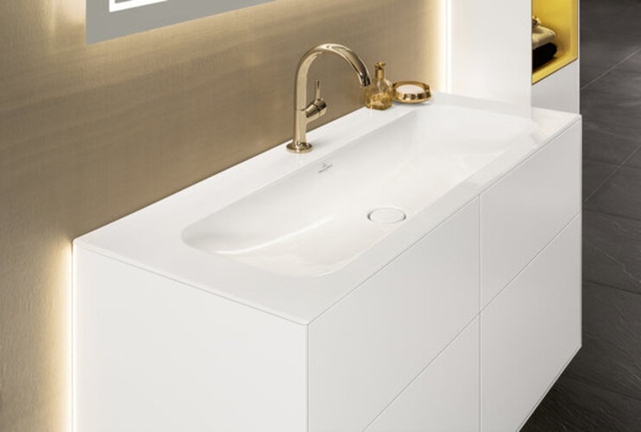 Produktbild Villeroy & Boch Villeroy und Boch Finion Waschtischunterschrank F73100, 1600x603x501mm, Abdeckplatte White Matt