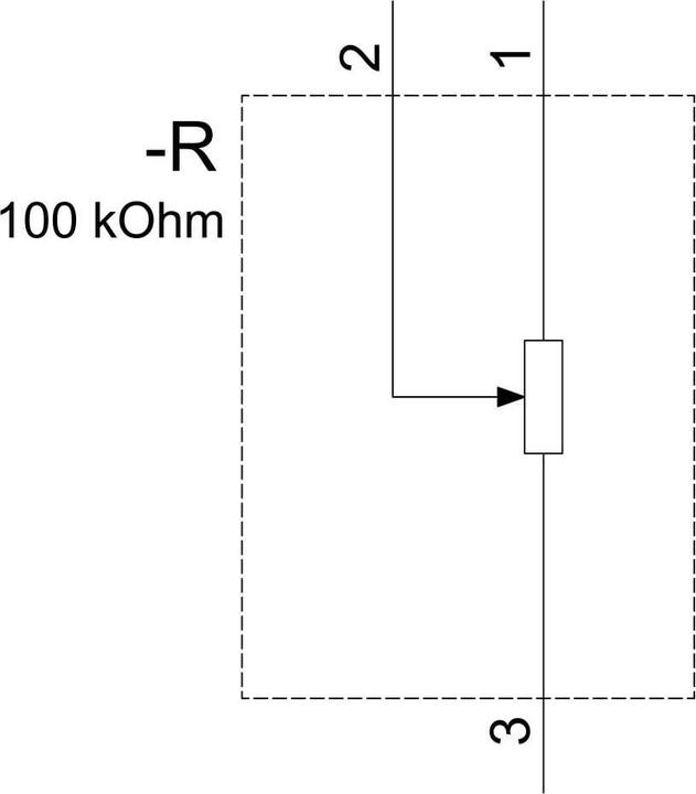 Actual product image Siemens Potentiometer 3SU1200-2PU10-1AA0 1 pc.