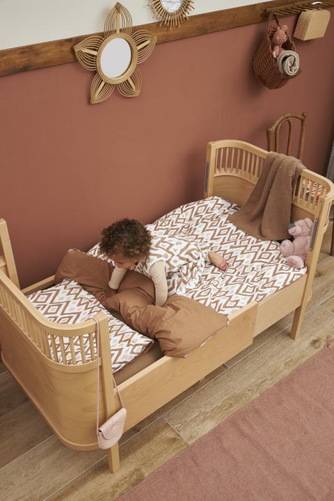 Actual product image Meyco Bed linen + sloop 100x135 cm ikat sand/toffee