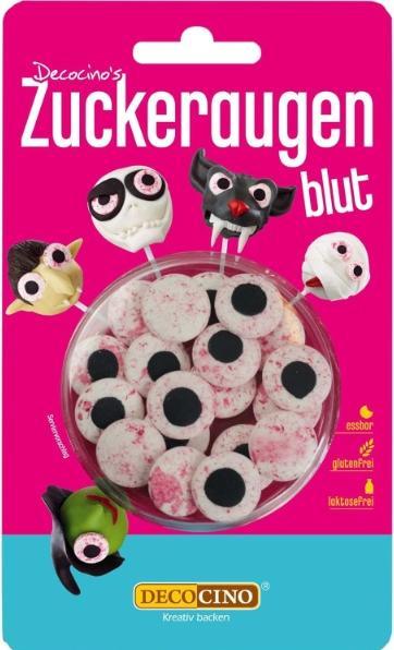 Produktbild Decocino Essbare Zuckeraugen Blut