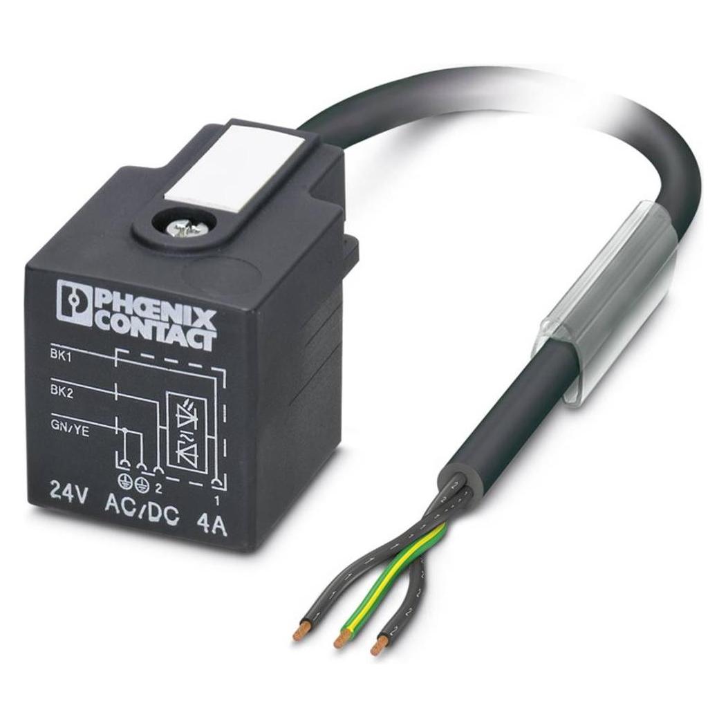 Phoenix Contact Nero/Grigio Sac-3P- 5,0-Pur/A-1L-Z Contenuto:, Cavo + Spina Elettrica,
