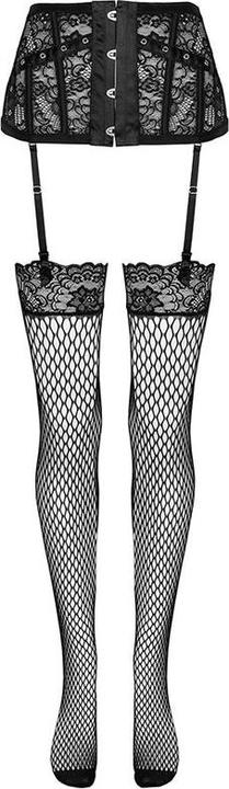 Image du produit LivCo Corsetti Fashion Porte-Jarretelles + Bas Noir (M)