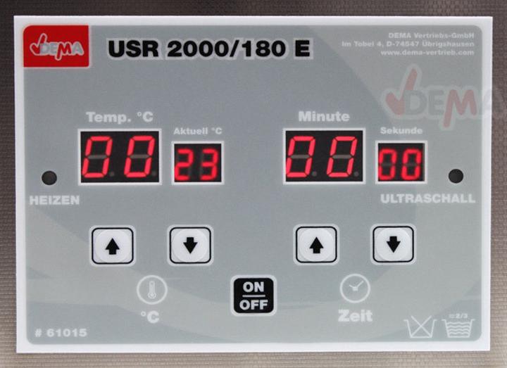 Image du produit Dema Nettoyeur à ultrasons UR avec chauffage 2l (40 kHz, 2000 ml)