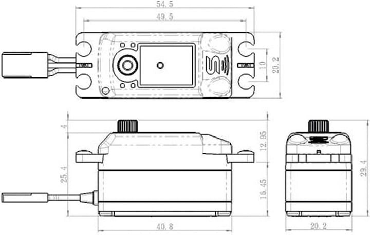 Actual product image Savöx Servo SV-1254MG Digital