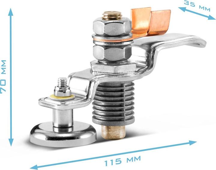 Actual product image Stahlwerk Magnetic ground clamp and ground terminal EC-300 ST loadable up to 300A