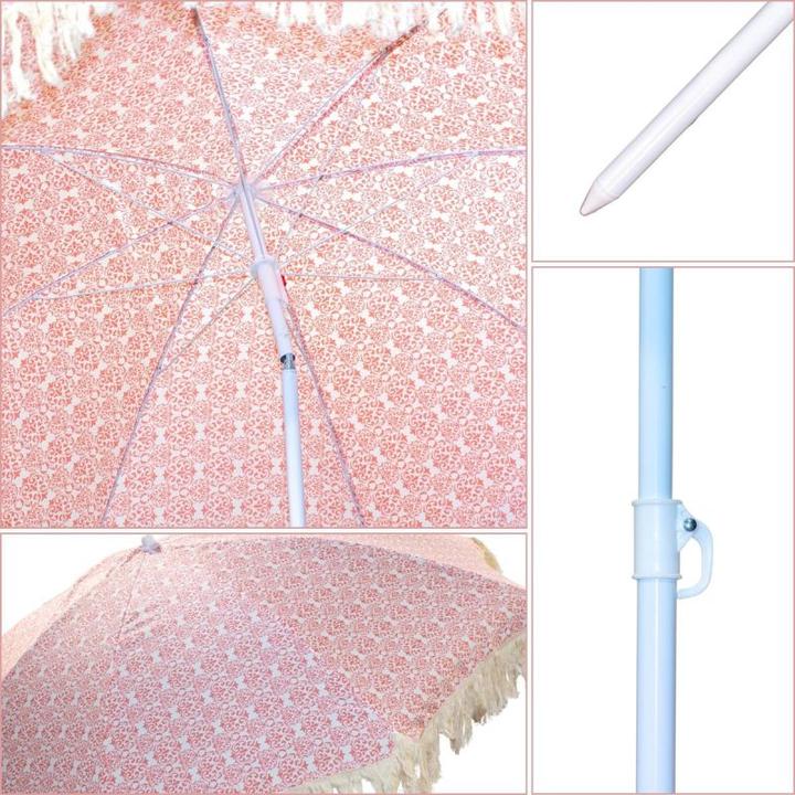 Immagine prodotto ProGarden Parasol Plażowo Ogrodowy Z Frędzlami 174cm Czerwony